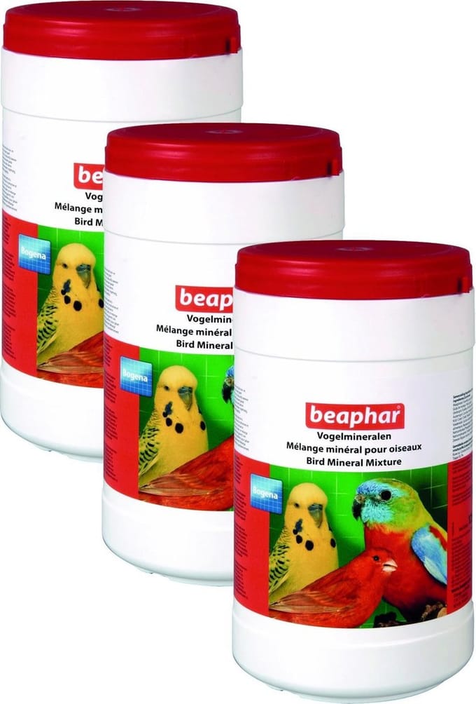 Beaphar Vogelmineralen - Vogelsupplement - 3 x 1.25 kg