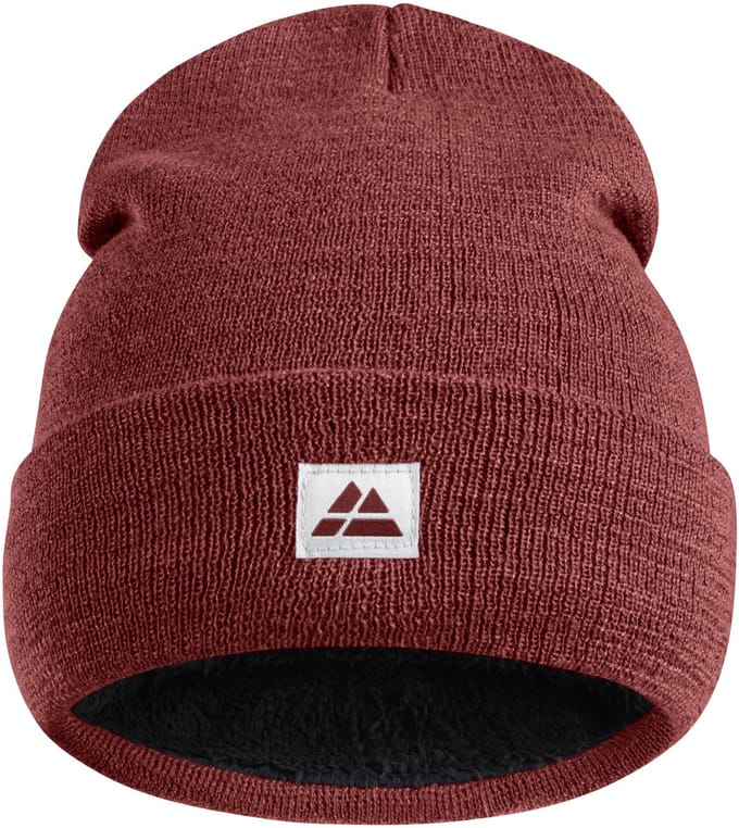 DANISH ENDURANCE Beanie van Gerecycelde Materialen met Polar Fleece - Rood