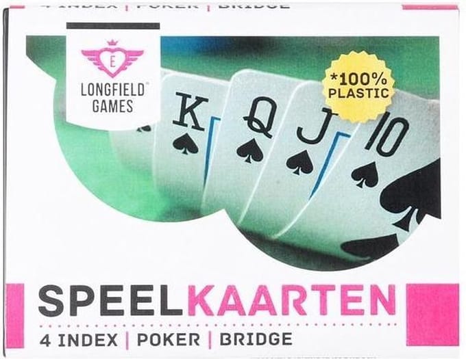 Longfield Games Speelkaarten In Etui 100% Plastic
