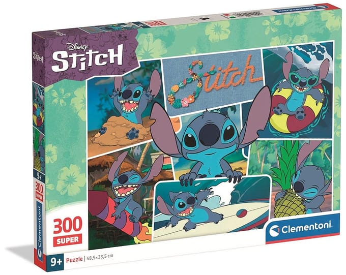 Puzzle Stitch 300 pieces Super, Pour enfants a partir de 3 ans, Theme dessins animés, CLEMENTONI