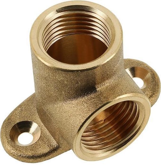 Bonfix muurplaat - 1/2 - messing