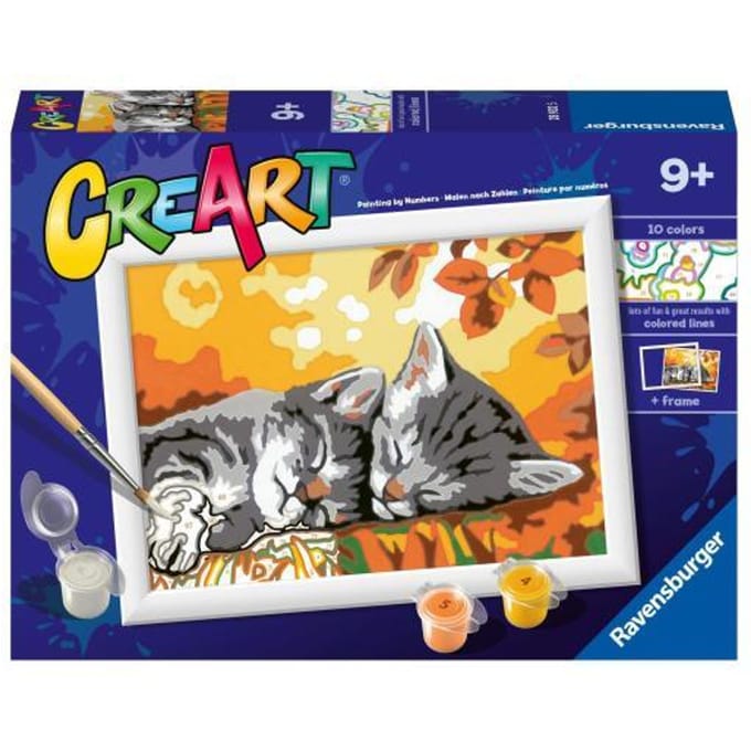 Ravensburger CreArt Autumn Kitties - Schilderen op nummer voor kinderen