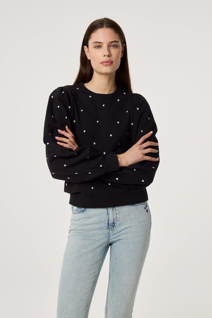 Fabienne Chapot Dina Sweater Black Maat: M | Longsleeves Outlet | Dames | Zwart