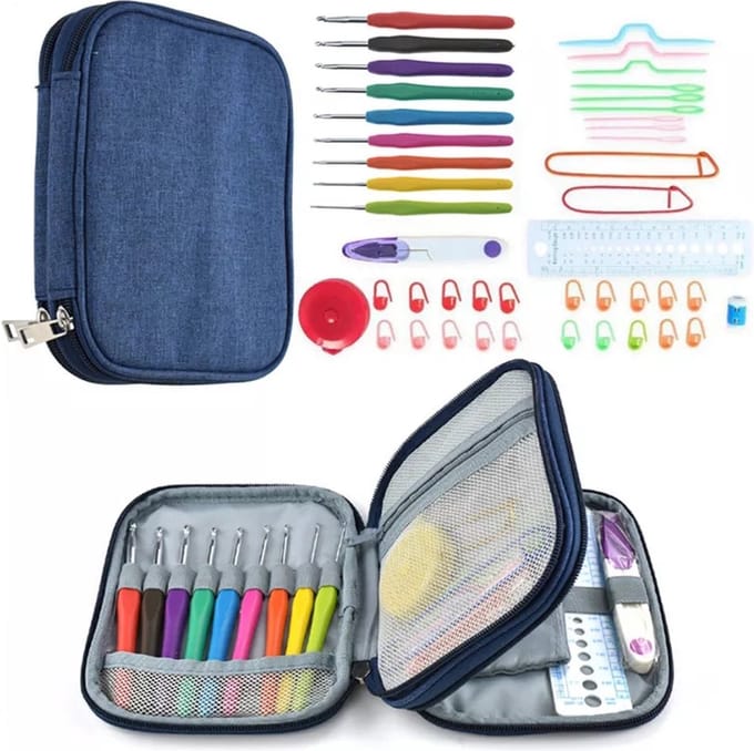 25 delige Luxe Soft Grip Haaknaalden Set Haak - Brei - Accessoires - Crochet Hook Knit Set