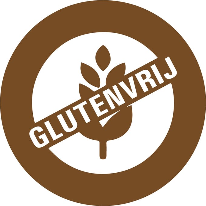 Glutenvrij allergenen sticker op rol 30 mm - 800 per rol