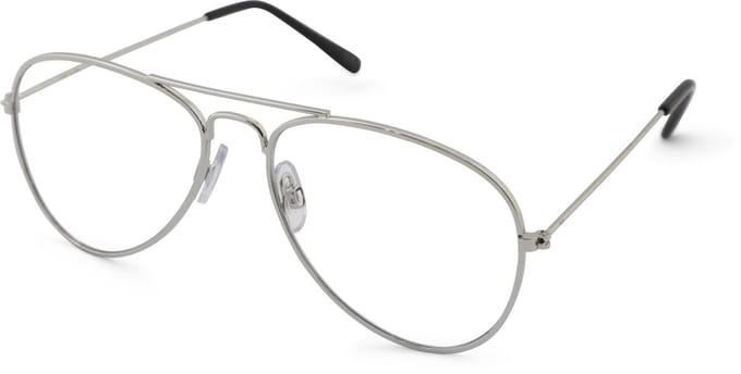 Leesbril Croon Pilot-Shiny silver-+1.50