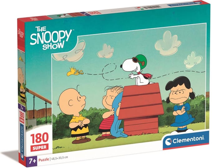 Clementoni - Puzzel - 180 Stukjes - Peanuts - The Snoopy Show - Puzzel Voor Kinderen