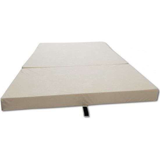 Opvouwbaar matras - Kamperen - 120 x 200 cm - Gemiddeld comfort - 2 persoons - Crème crème