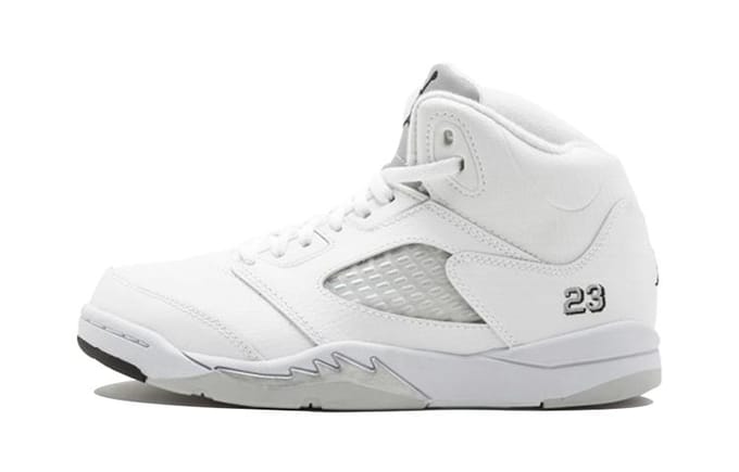 Jordan 5 Retro Metallic White 2015 PS 440889-130 33 gray