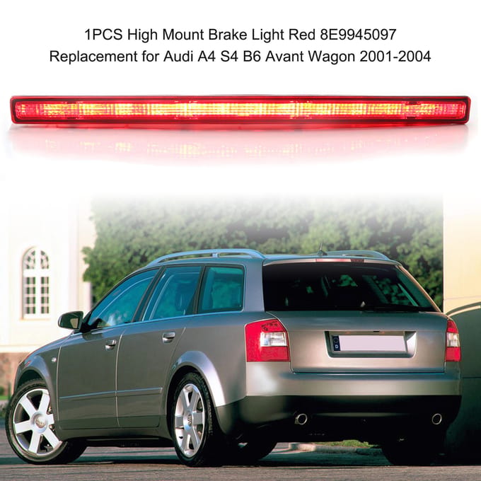 Hoog gemonteerd remlicht rood 8E9945097 vervanging voor A4 S4 B6 Avant Wagon 2001-2004 rood