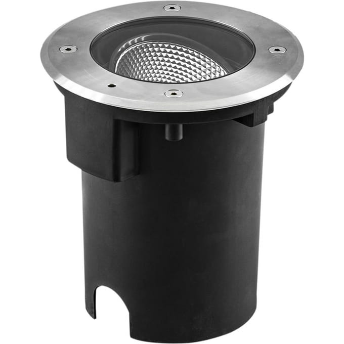 EVN Pentola LED grondspot inbouwlamp Ø 18cm roestvrij staal