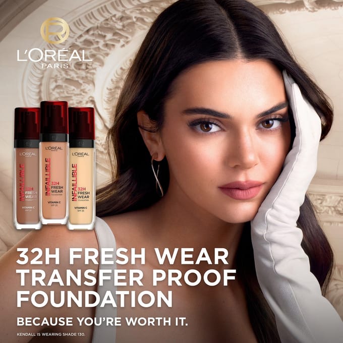 L’Oréal Paris Infaillible 32H Fresh Wear Foundation - 110 Rose Vanilla - Langhoudende Foundation met SPF