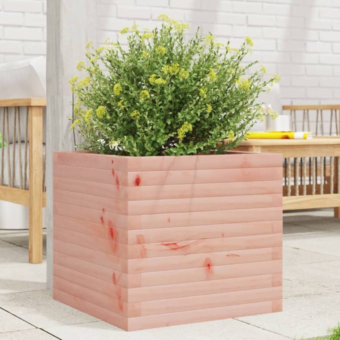 vidaXL - Plantenbak - 50x50x45,5 - cm - massief - douglashout