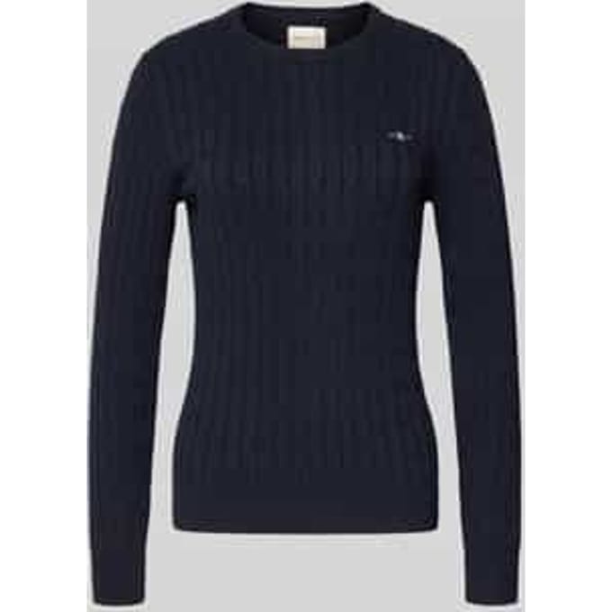 Gebreide pullover met labeldetail
