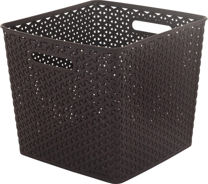 Curver My Style Vierkante Mand 25L - Donkerbruin