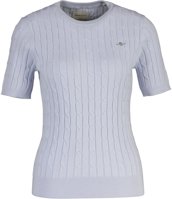GANT T-shirt STRETCH COTTON CABLE C-NECK Set van 1