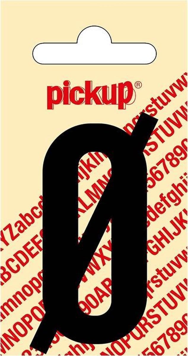 Pickup plakletter Nobel 60 mm zwart Ø - 31002060OE
