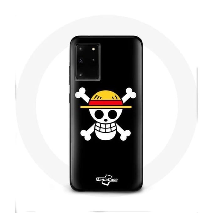 Case voor Samsung Galaxy S11 Plus One Piece Manga Skull Zwarte Achtergrond