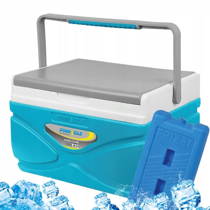 Pinnacle TPX 8001 11L turquoise koelbox met 1 groot vrieselement