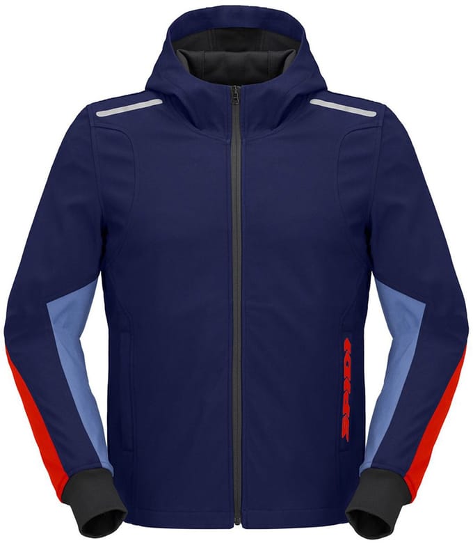 Spidi Armor Hoodie Licht Marine Rood - Maat S - Jas