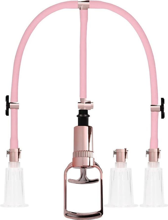 Pumped - Clitoral & Nipple Pump Set Large - Rose Gold