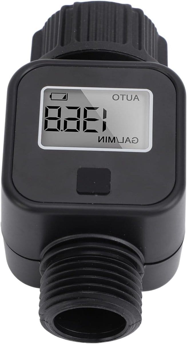 Digitale Watermeter - Slang Meter - Waterverbruik Meten - LCD Display - 3/4 inch - Grijs