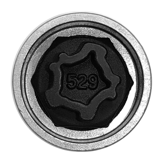 Volkswagen Security Master Vergrendelende Wielmoersleutel 524 Anti-diefstal Schroef Dopsleutel Gereedschap 529 zilver