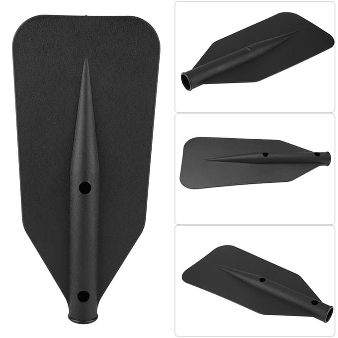 Afneembare 3 in 1 Plastic Peddelblad Handvat Riem Accessoires Kajak Jacht Rubberboot Kano black