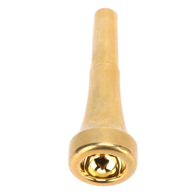 Trompet Vervangend Mondstuk 82mm Lengte Helder Geluid Metaal Goud Trompet Mondstuk Wind beige