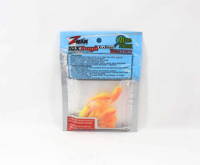 Zman zacht kunstaas StingerZ 2 Inch 8/Pack Firetreuse (3925) white