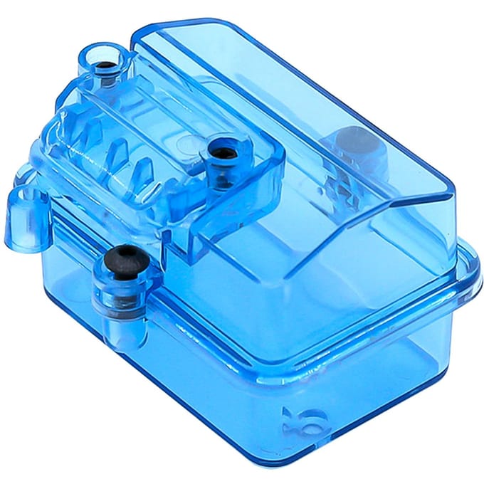 Transparante waterdichte ESC-ontvangerdoos Beschermhoes Cover Verzegelde doos Vervanging voor Huanqi 727 blauw