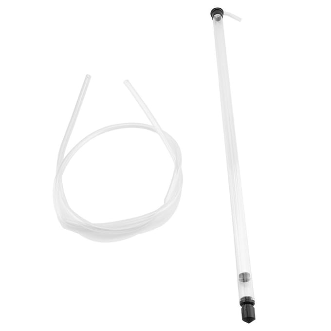 64cm Auto Sifon Hevelstok voor Bier Wijn Emmer Fles Carboy met Slang Plastic white
