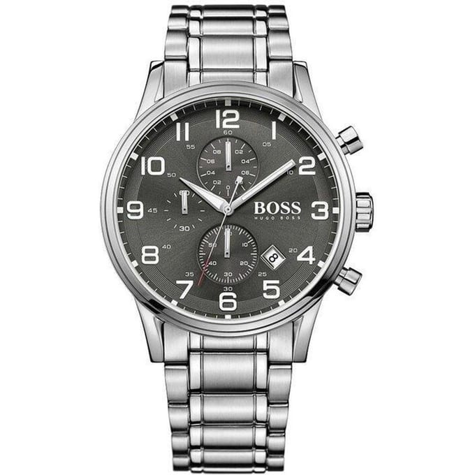 Hugo Boss 1513181 Herenhorloge 44 mm zilver
