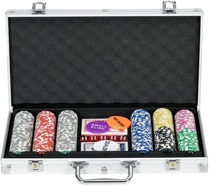 ELVENTO Pokerset - Poker chips - Pokermat - Pokerkoffer -
