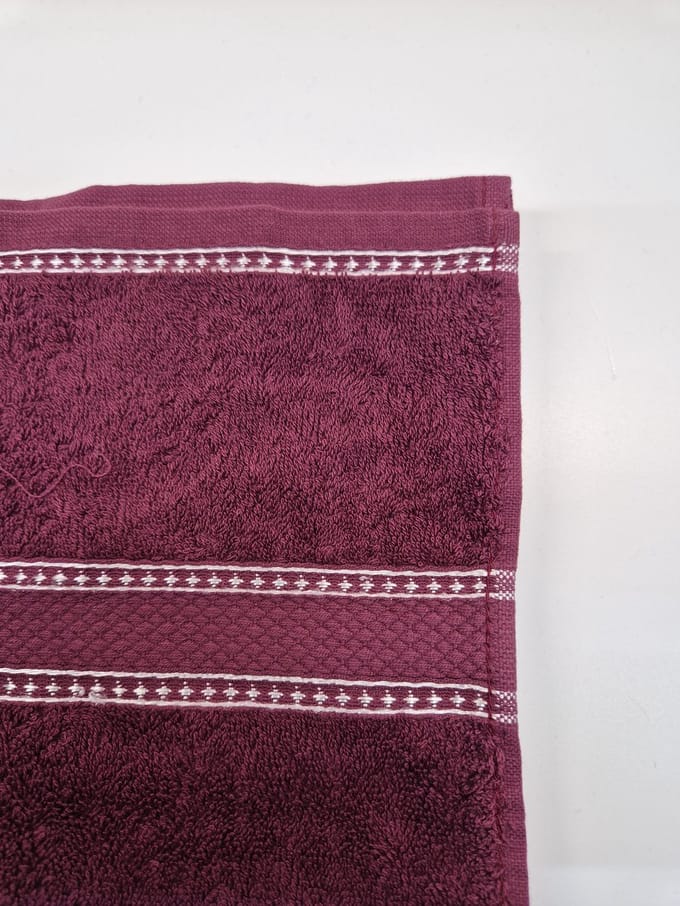 Luxe Handdoek - Bordeaux - 50 x 100 cm