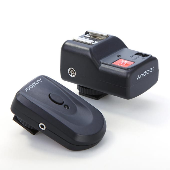4-kanaals draadloze Speedlite flitser trigger universeel voor Canon Nikon gray