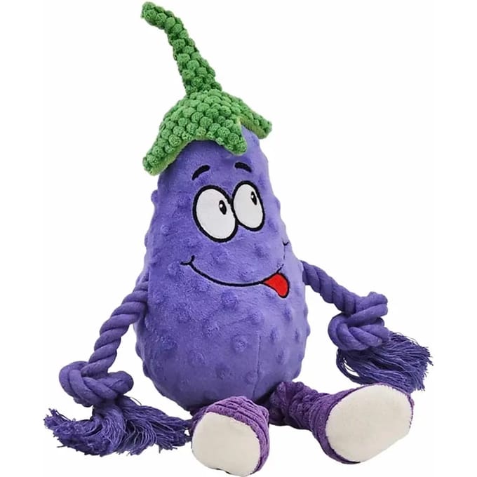 Hondenspeelgoed Eggplant met touw Nobby Pet