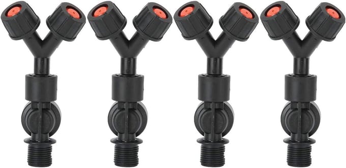 Sproeikop Set - Irrigatie Accessoires - Waterbesparende Irrigatie - Dubbele Verneveling - G3/8 DN10