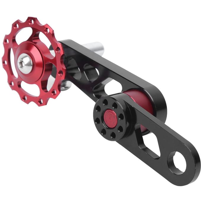 ZTTO Kettingspanner Stabilisator Achterderailleur Single Speed Versteller Accessoire voor Vouwfiets black