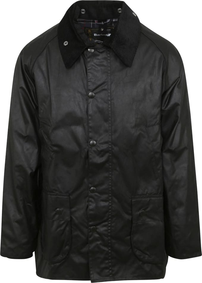 Barbour Bedale Wax Jas Zwart - Maat 56 - Heren - Wax jassen