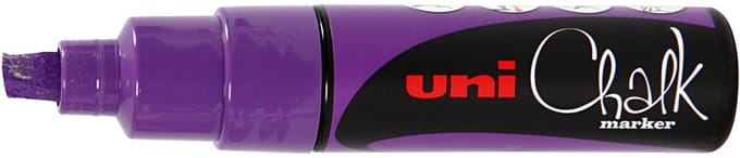 uni-ball Krijtmarker paars beitelvormige punt van 8 mm