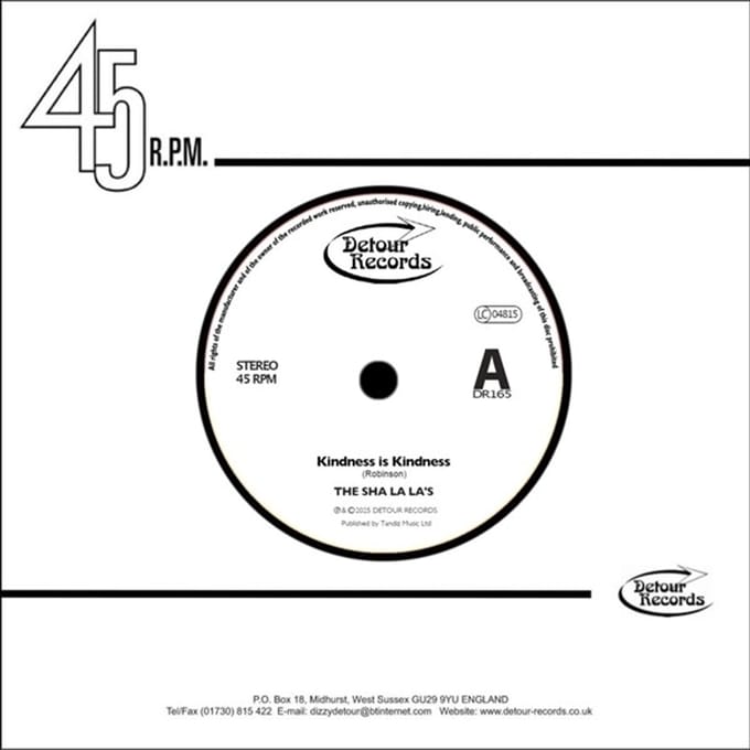The Sha La La's - Kindness Is Kindness (7" Single)