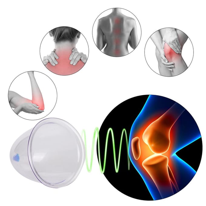 Appareil de massage corporel pour soins de santé avec ventouse simple extra large pour PC white