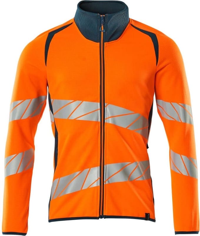 Mascot Accelerate Safe Sweatshirt met rits 19184-781 - hi-vis oranje/donkerpetrol - S