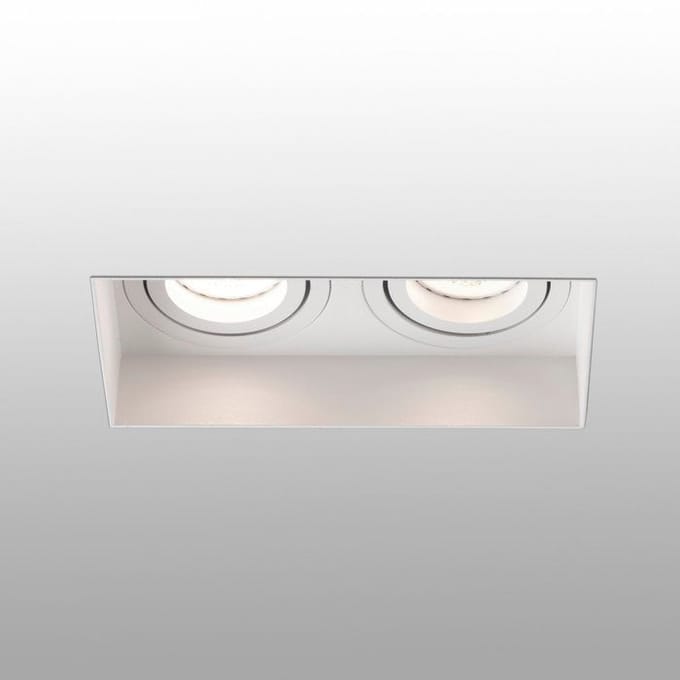 Downlight encastré - FARO - Hyde - Inclinable - Blanc - GU10 - IP20 blanc