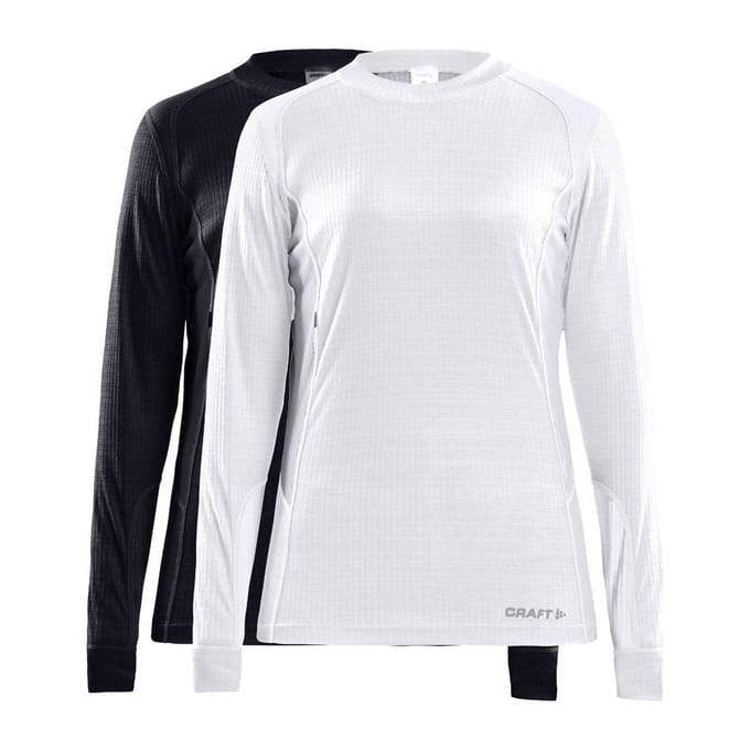 Craft -  Maat S - Core 2-pack Baselayer - Thermoshirts - Dames - Zwart/Wit
