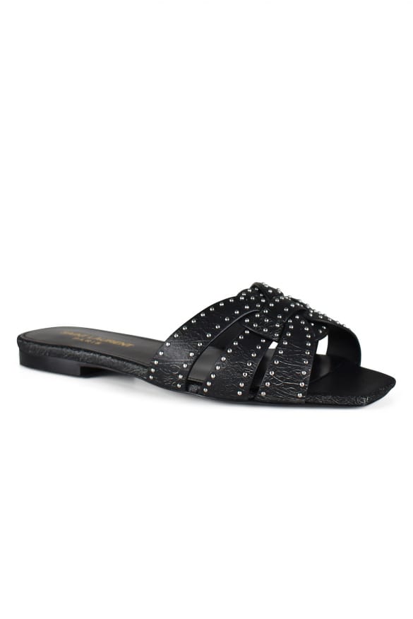 Saint Laurent Tribute Sandalen Zwart