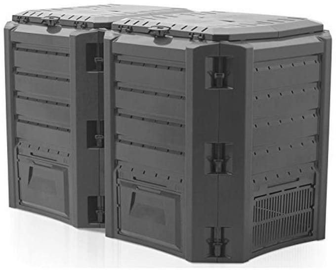 Modulaire C-s411 Composter 135 x 71,9 x 82,6 cm - Duurzaam en Efficiënt voor elke Tuin