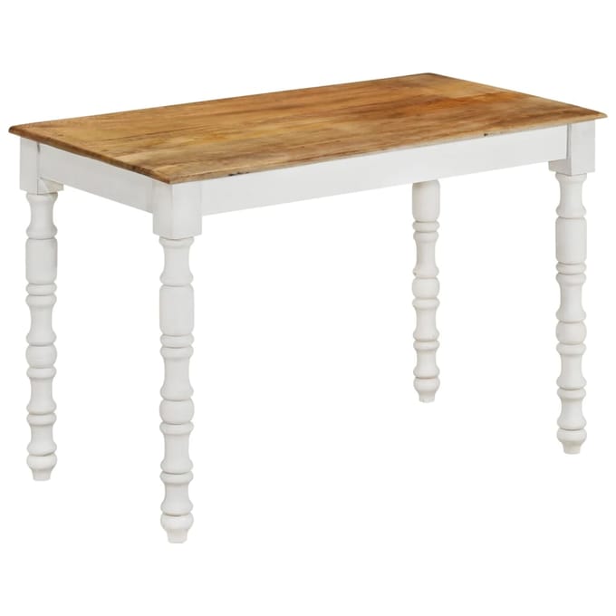 vidaXL - Eettafel - 110x60x76 - cm - massief - mangohout