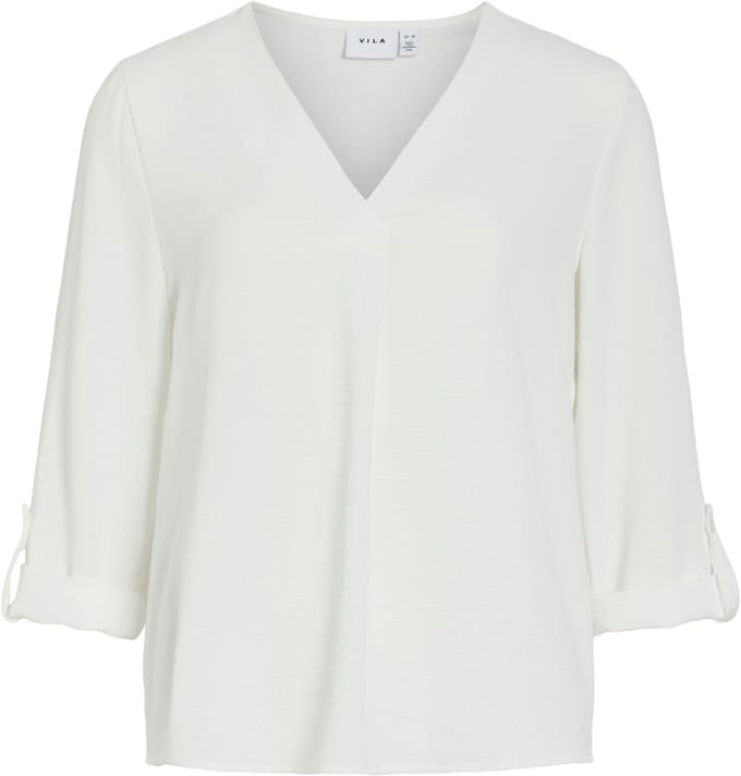 VILA - VIJOSA 3/4 V-NECK TOP - NOOS - Dames - Blouses